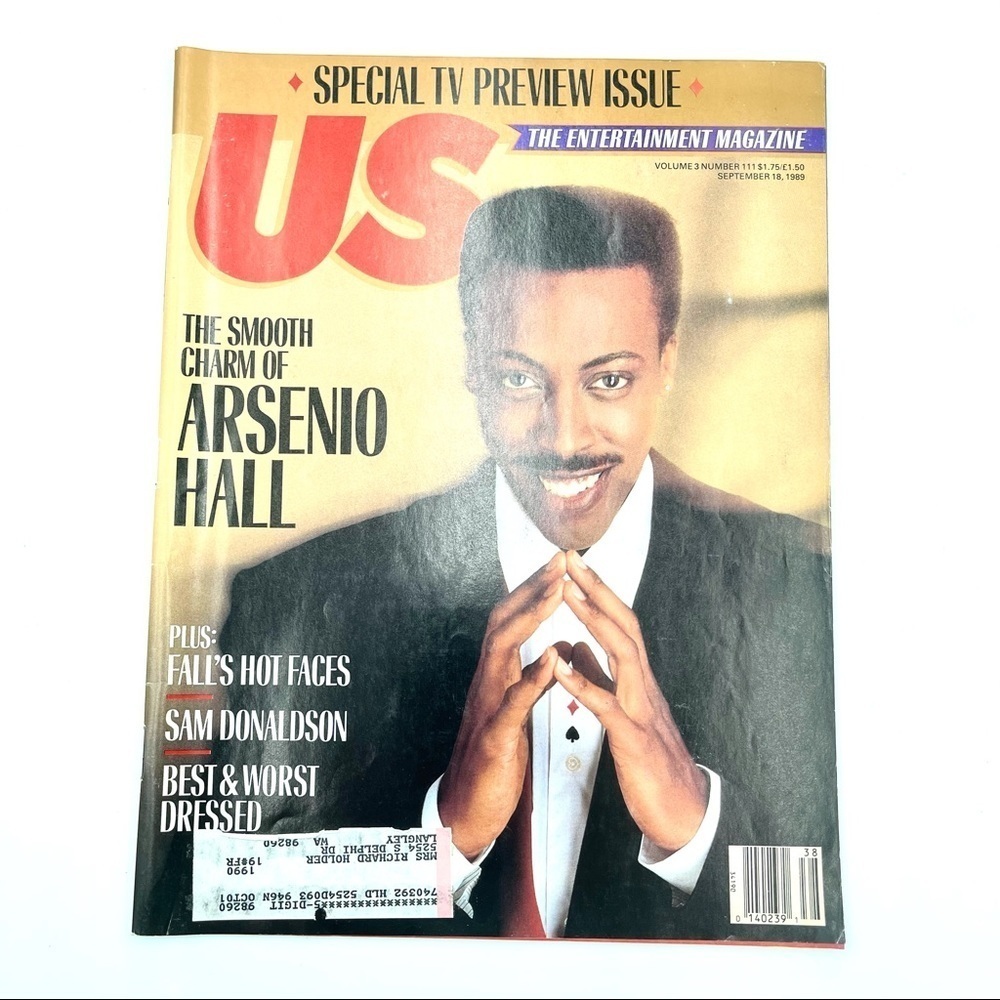 US Entertainment Magazine Arsenio Hall 1989